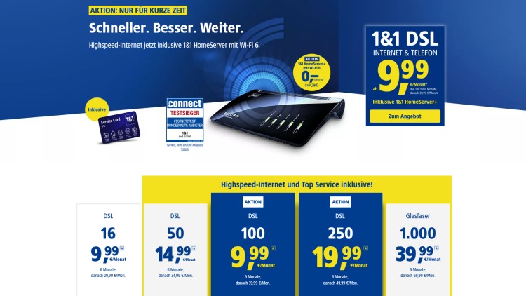 1und1 HomeServer+ Aktion im Mai 2021