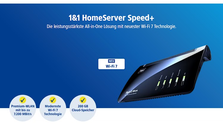 1&1 HomeServer Speed+ mit Wi-Fi 7 (Screenshot: dsl.1und1.de) 1&1 HomeServer Speed+ mit Wi-Fi 7