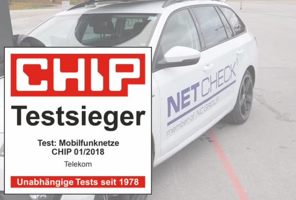 Chip Netztest 2017 (Screenshot: CHIP Netztest Video, Bild: CHIP, Collage: tarif4you) Chip Netztest 2017