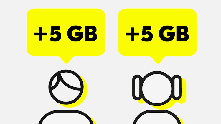 +5 GB mit fraenk for friends bis zum 31. Juli 2025