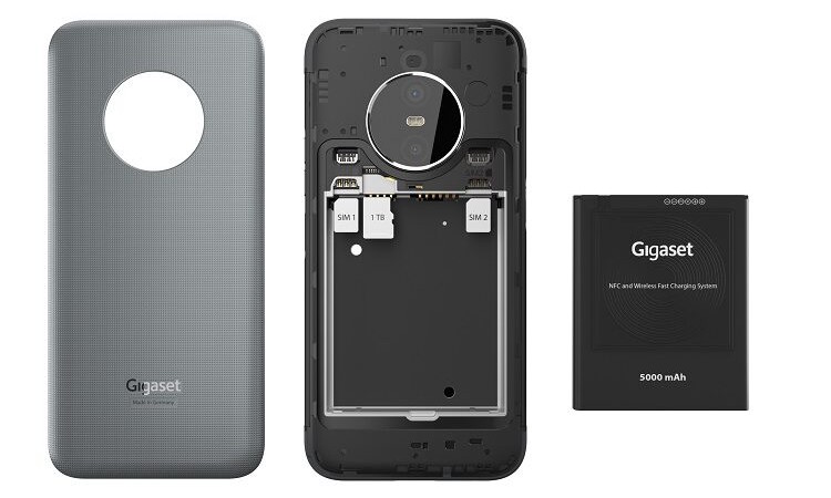 Gigaset GX6 Pro mit austauschbarem Akku (Bild: Gigaset) Gigaset GX6 Pro mit austauschbarem Akku