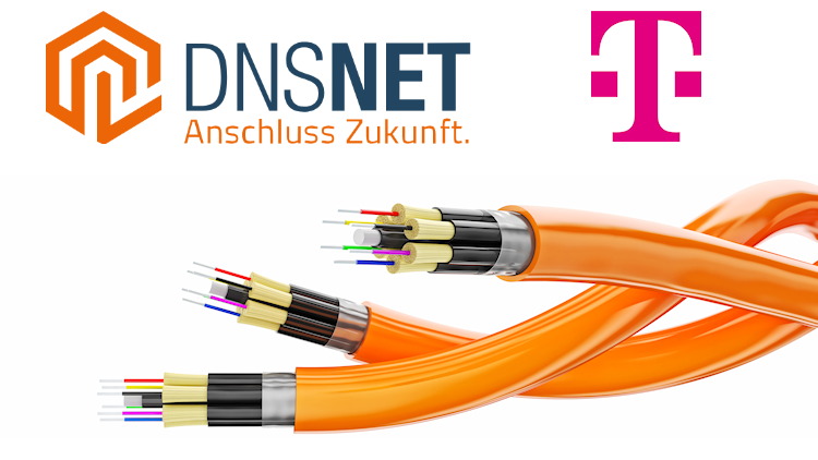 Telekom vermarktet Internetdienste über FTTC-Netz von DNS:NET (Collage: tarif4you.de) Telekom vermarktet Internetdienste über FTTC-Netz von DNS:NET