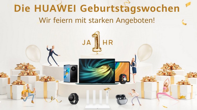 Huawei Geburtstagswochen: Bis zu 60 Prozent Rabatte im Online-Shop (Screenshot: Huawei Online Shop) Huawei Geburtstagswochen: Bis zu 60 Prozent Rabatte im Online-Shop