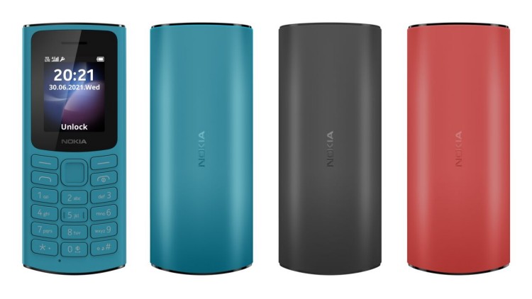 Nokia 105 4G in drei Farben