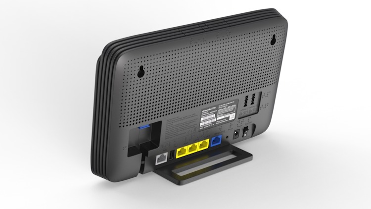 O2 HomeBox 4 - Anschlüsse auf der Rückseite