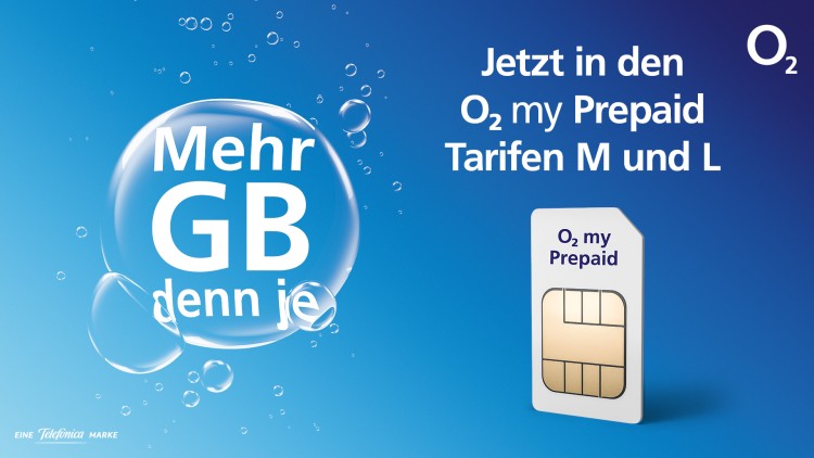 O2 Prepaid Tarife ab Februar mit mehr Datenvolumen