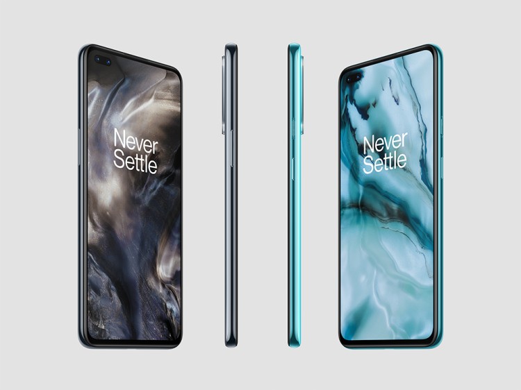 OnePlus Nord in Gray Onyx und Blue Marble