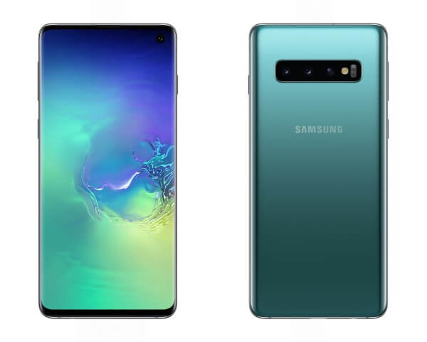 Samsung Galaxy S10 in Prism Green