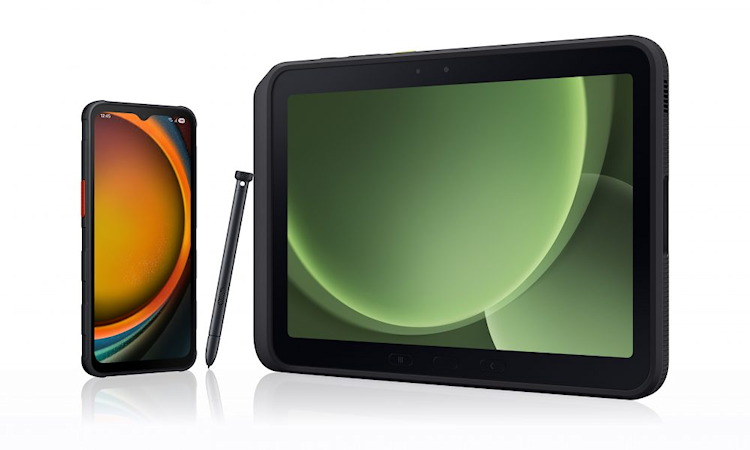 Samsung Galaxy XCover7 Pro und Galaxy Tab Active5 Pro (Bild: Samsung) Samsung Galaxy XCover7 Pro und Galaxy Tab Active5 Pro