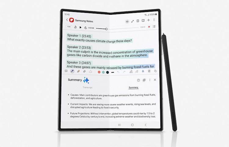 Samsung Galaxy Z Fold6 Notizen-Assistent