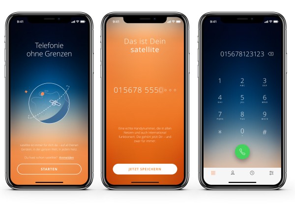 satellite-App (Bilder: sipgate / satellite) satellite-App
