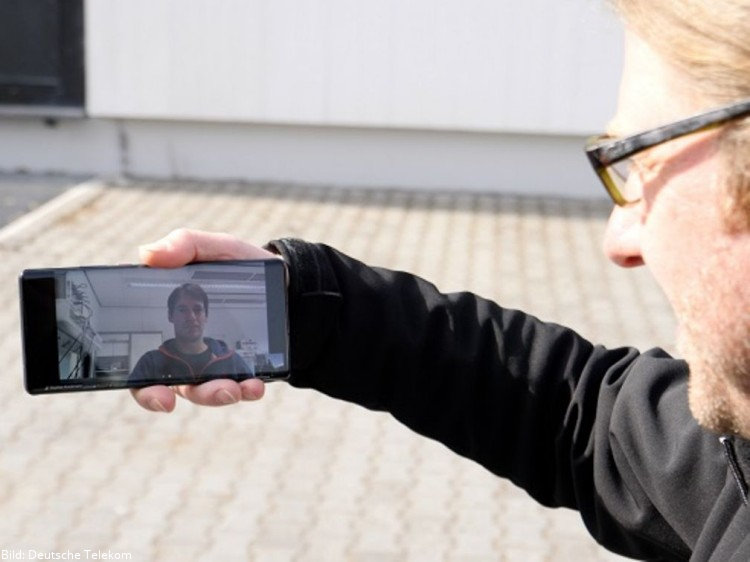 Erster 5G Standalone Datencall (Bild: Deutsche Telekom AG) Telekom: Erster 5G Standalone Datencall