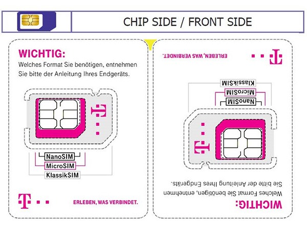 Telekom setzt auf neues Format beim Halter der SIM-Karten