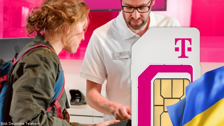 Kostenlose SIM-Karten für Geflüchtete aus der Ukraine auch in den Telekom-Shops