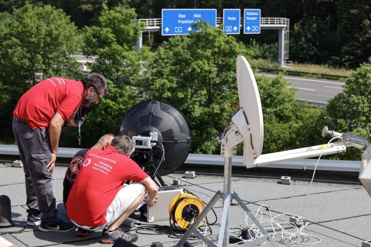 Netz-Spezialisten von Vodafone bauen Mini-Mobilfunknetze – sogenannte Instant Networks – auf