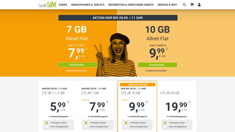winSIM: 10 GB Datenvolumen für 9,99 Euro winSIM: 10 GB Datenvolumen für 9,99 Euro